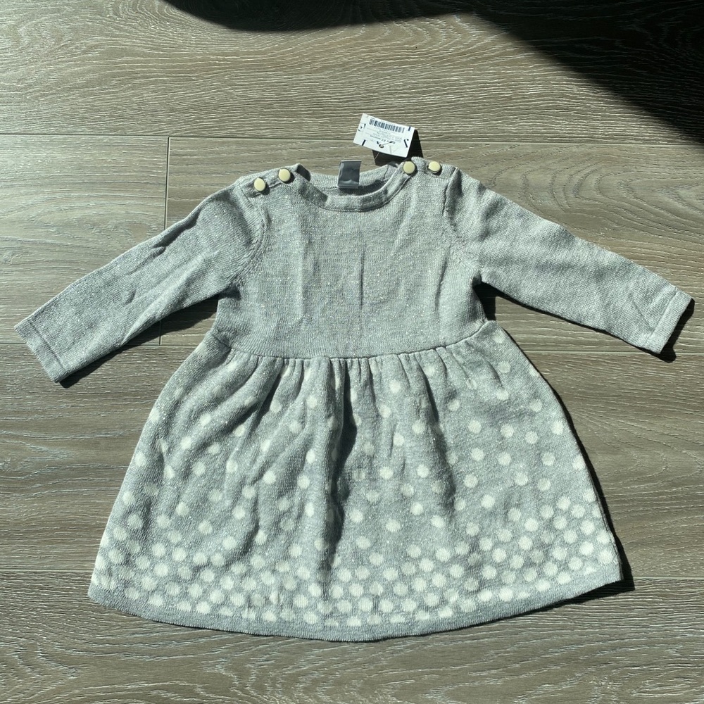 Janie and Jack sparkly long sleeve dress NWT